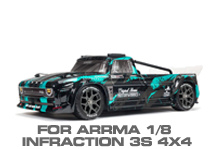 Hop-up Parts for Arrma 1/8 Infraction 3S BLX All-Road