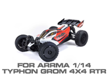 Hop-up Parts for Arrma 1/14 Typhon Grom 4X4