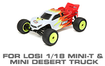 Hop-up Parts for Losi 1/18 Mini-T, Mini-T 2.0 & Mini-DT